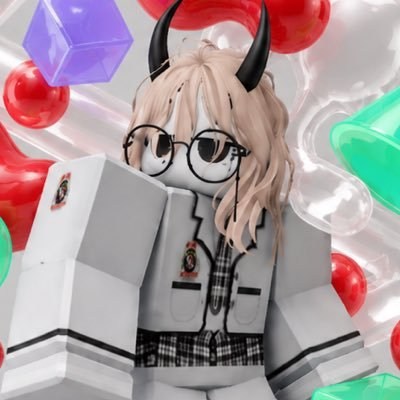眼鏡と角を身につけたデジタルアバター